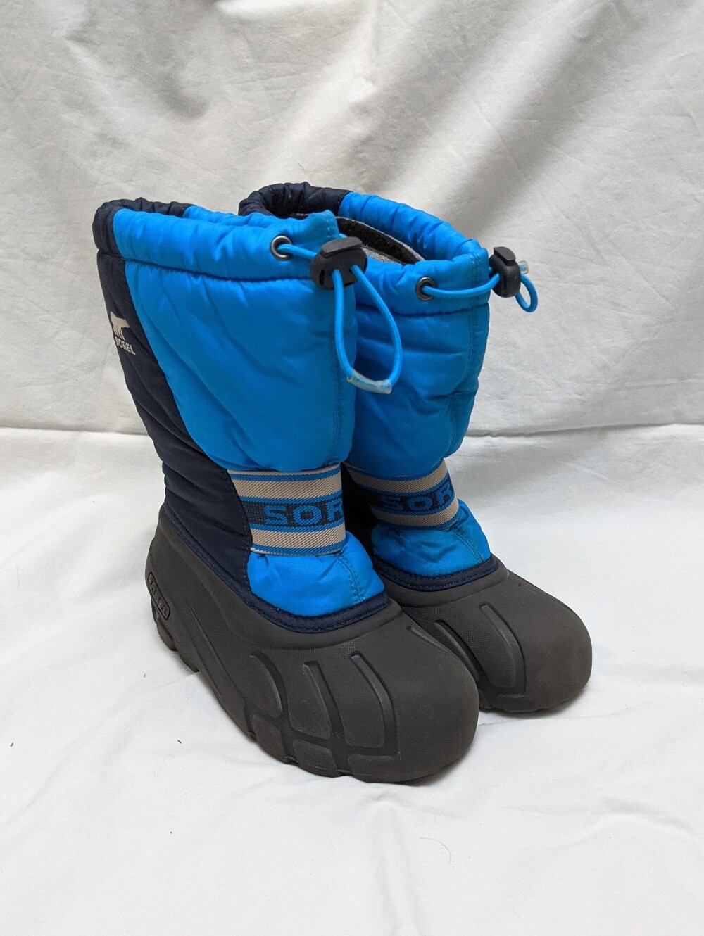 Sorel Boys Blue Waterproof Insulated Snow Boots Size 1
